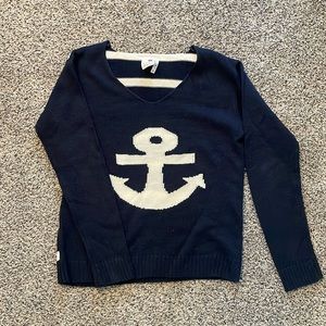 Pink Owl Anchor Sweater